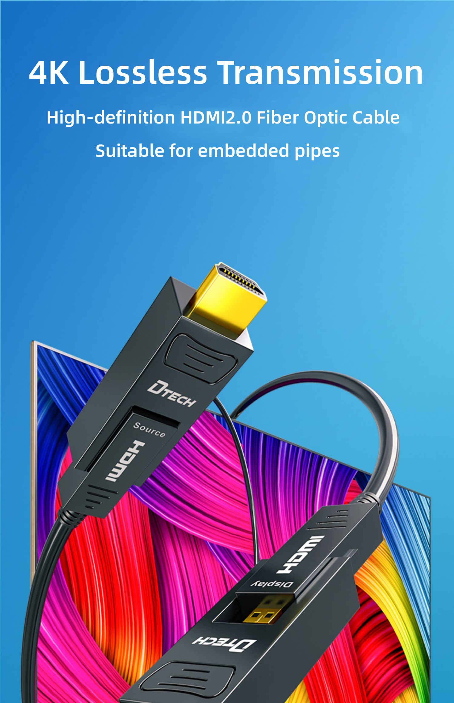 Câble à fibre optique HDMI