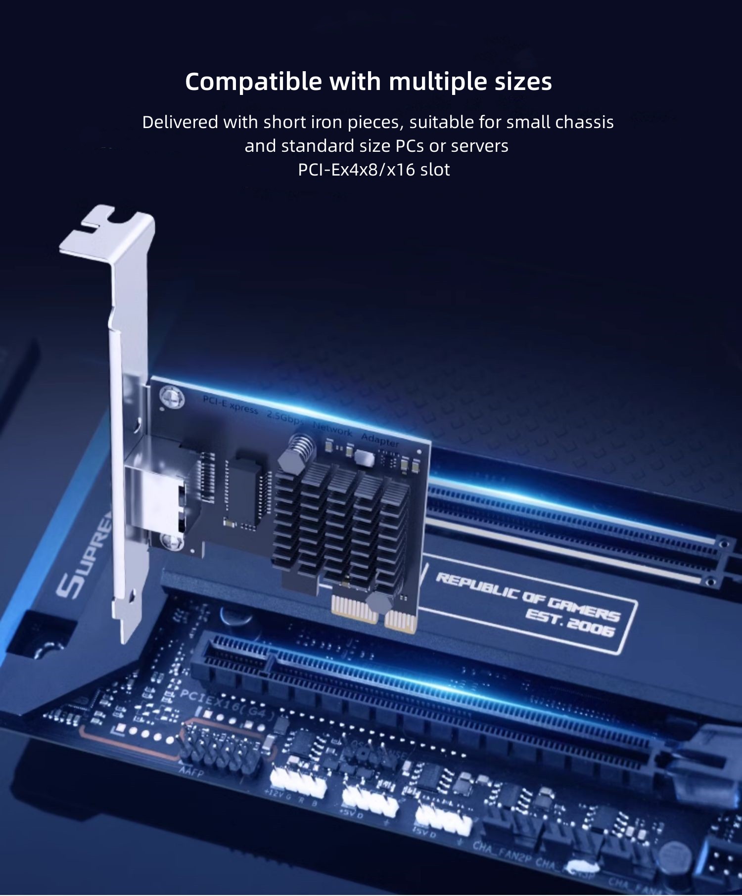 Carte réseau PCI-E vers 2,5G Gigabit