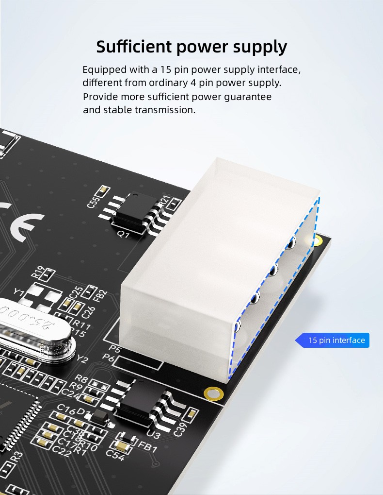 HUB PCI-E vers USB3.0 4 ports