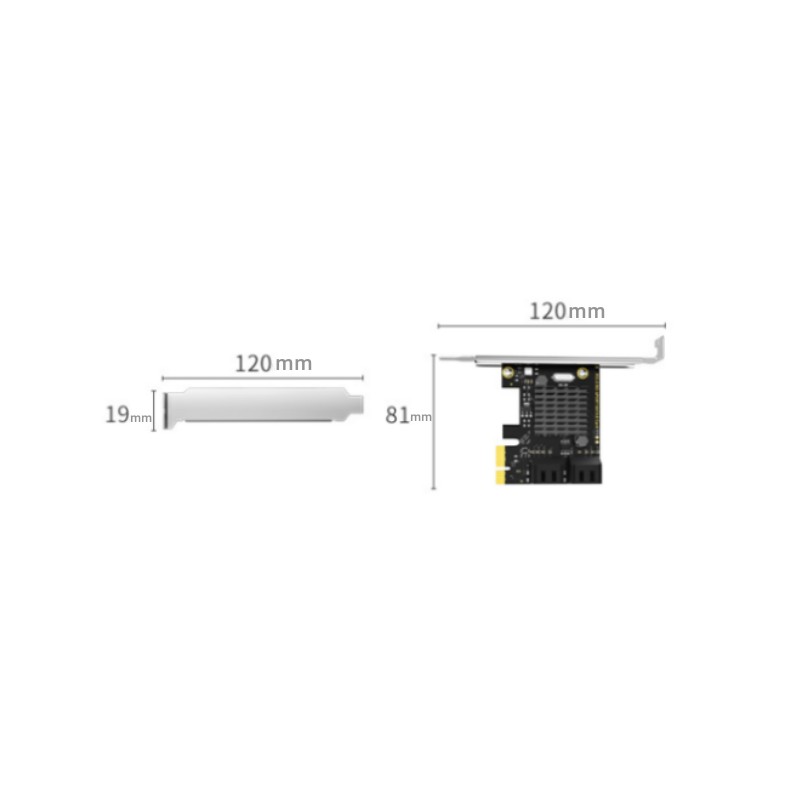 Carte d'extension PCI-E vers 4 ports SATA3.0