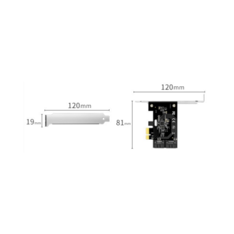 Carte d'extension PCI-E vers 2 ports SATA3.0