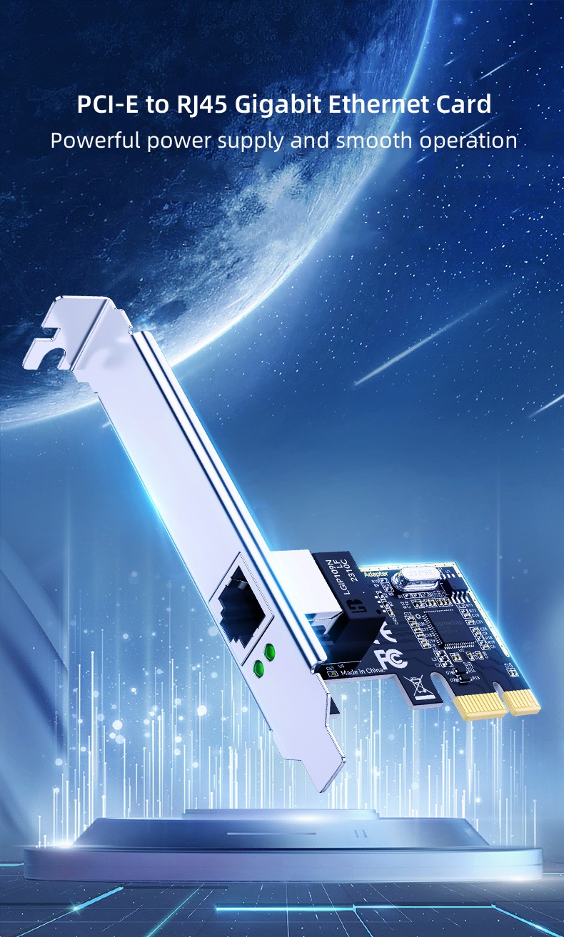 Carte Ethernet Gigabit PCI-E vers RJ45