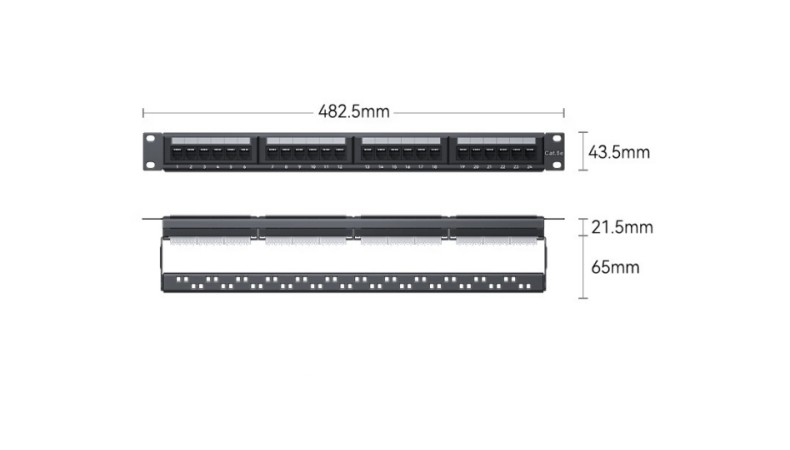 Répartiteur CAT5e 24 ports