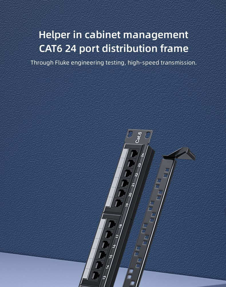 Panneau de brassage CAT6 24 ports