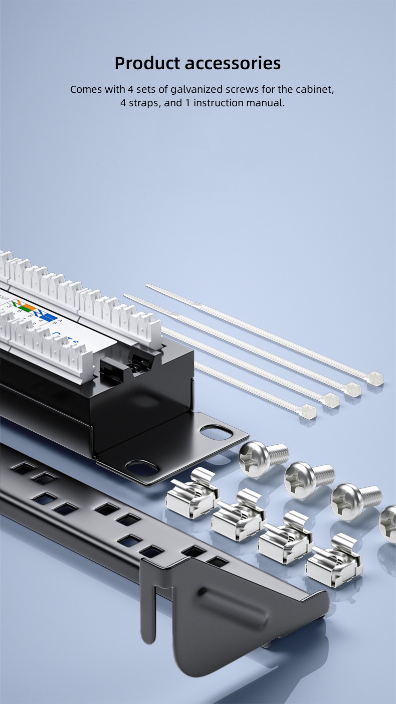 Panneau de brassage CAT6 24 ports