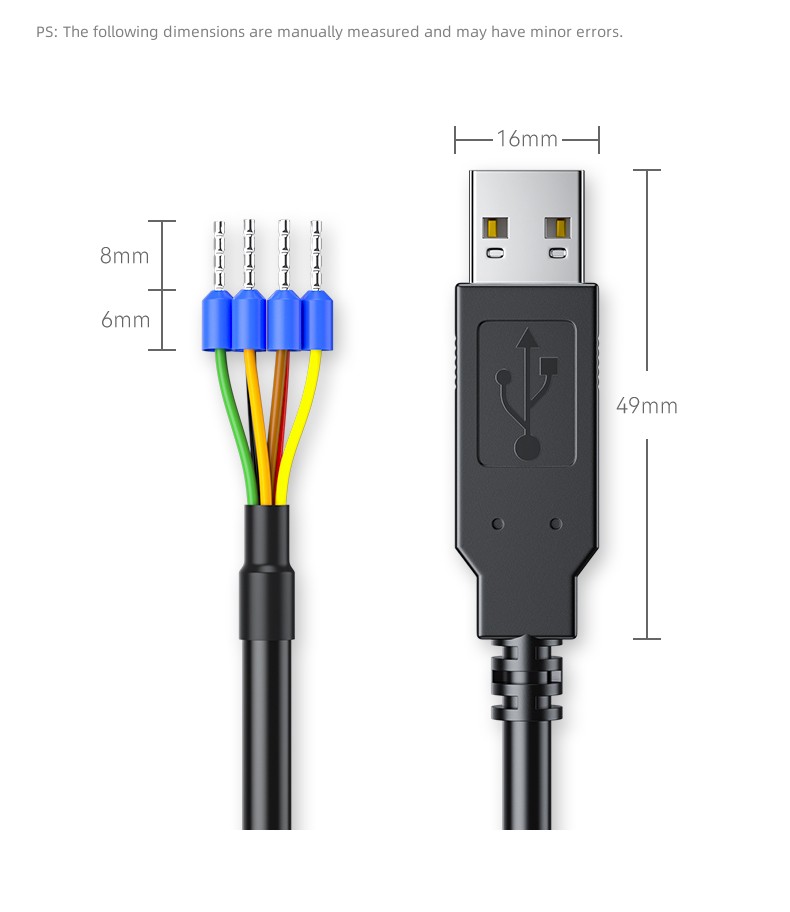 Câble de terminal USB vers RS485 série 6P