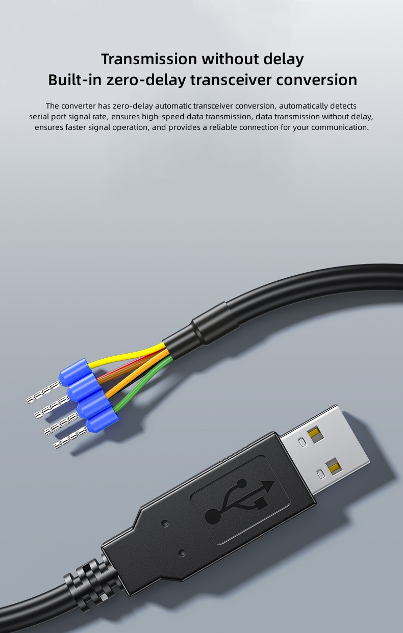 Câble de terminal USB vers RS485 série 6P