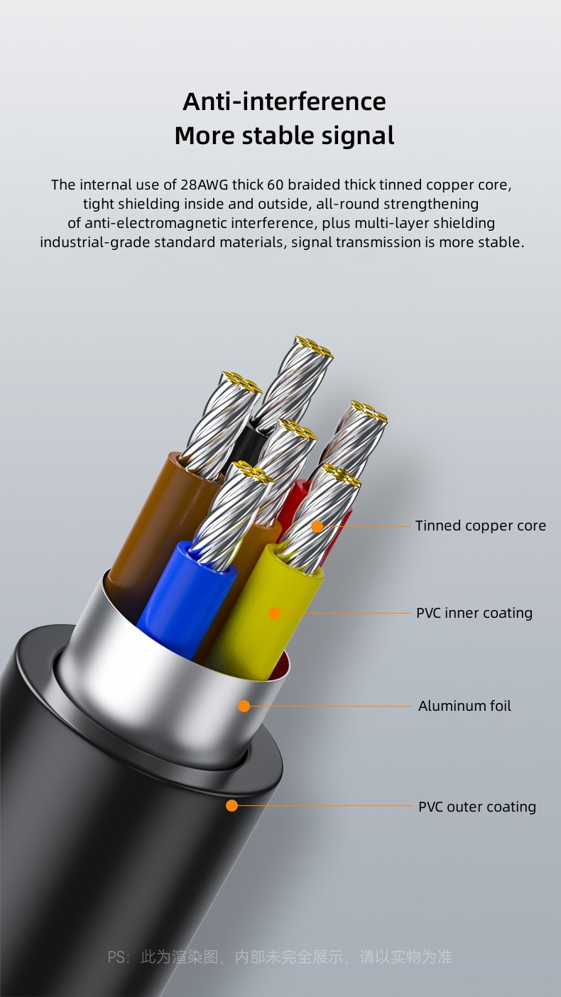 Câble de terminal USB vers RS485 série 6P