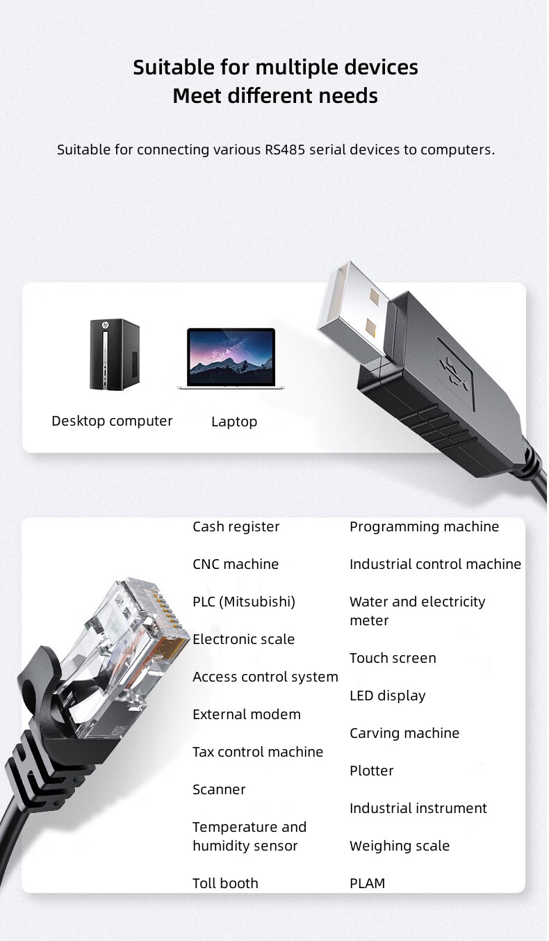 Câble série USB vers RJ45 RS485