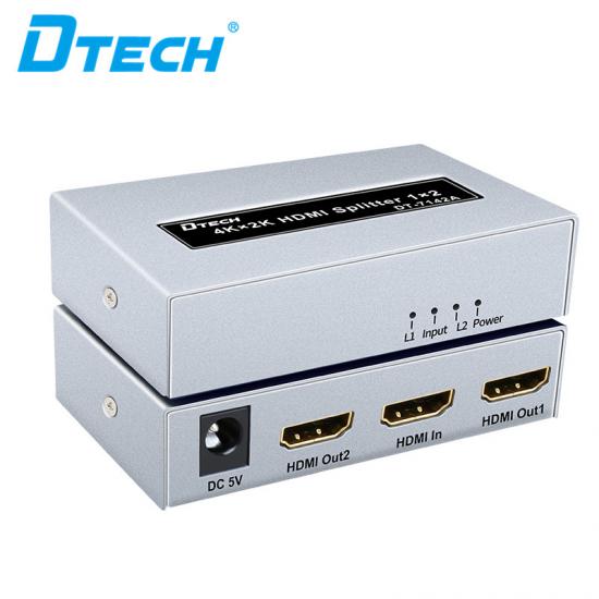 dernier  DTECH  DT-7142A  4Kx2K  HDMI séparateur 1x2  en ligne