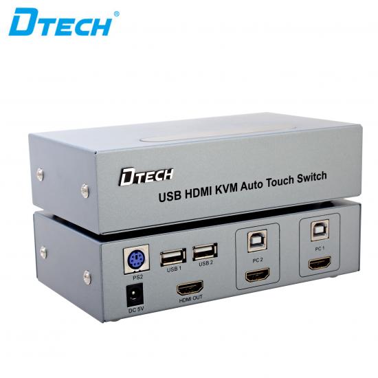 sensible  DTECH  DT-8121  USB / HDMI  KVM commutateur 2 à 1 