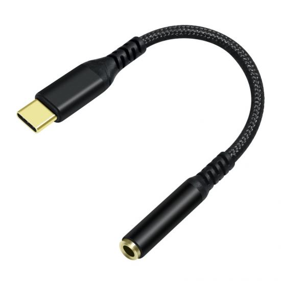 3 Adaptateurs USB-C Vers Jack 3,5mm Avec DAC Intégré - Audio Haute Résolution 96kHz/24bits - Câble Tressé Robuste - Pour Smartphones, Tablettes Sans Prise Casque