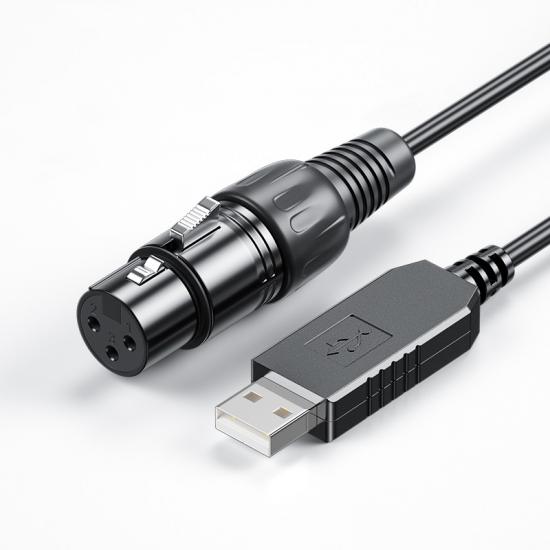 Câble XLR USB vers port série RS485