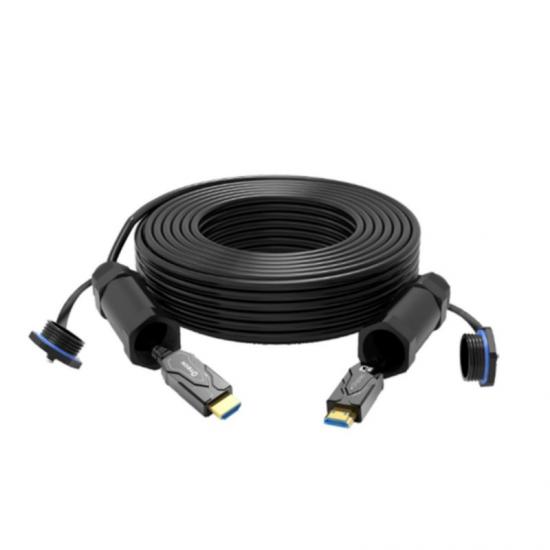 Câble blindé fibre optique HDMI 4K noir