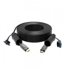 Câble blindé fibre optique HDMI 4K noir