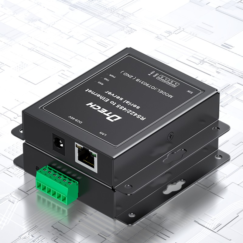 New RS422/485 to TCP/IP Serial Port Gateway Server to Achieve Efficient Communication