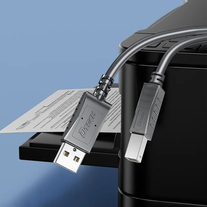 Ligne d'impression à port carré USB2.0 haute vitesse, impression haute définition, texte et photos plus clairs!